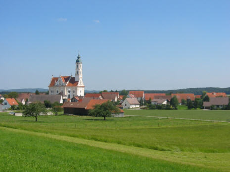 barocke Wallfahrtskirche von Steinhausen